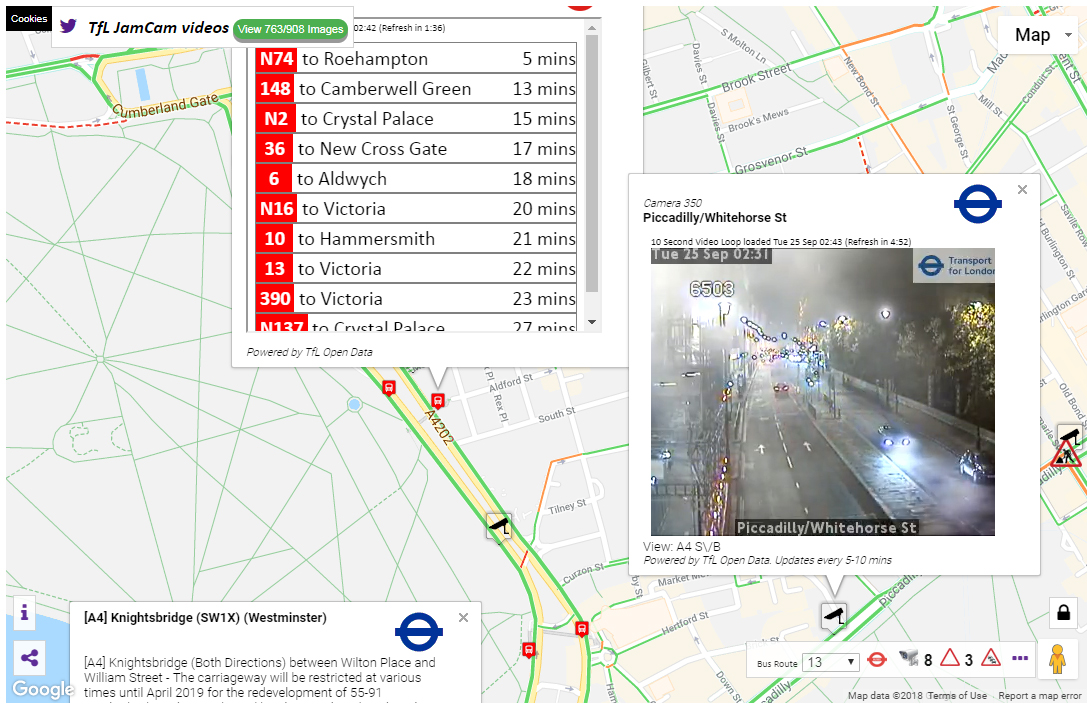 reactie Ruïneren magneet London Traffic Cameras - Live TfL JamCam Feeds
